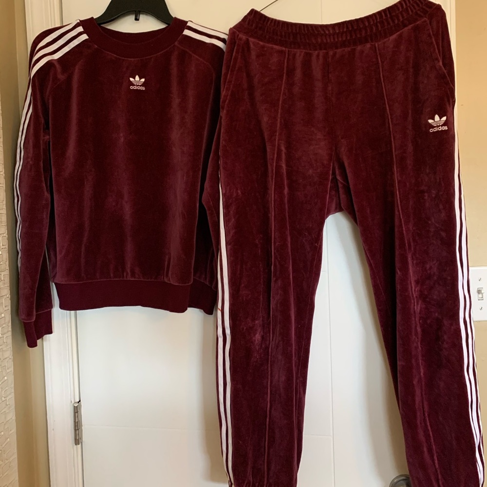 Adidas Velour Sweatsuit